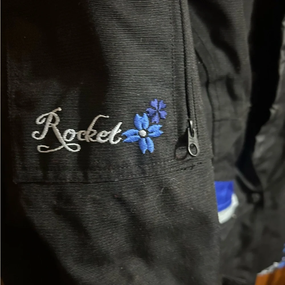 JOE ROCKET Women’s XL Motorcycle Textile Jacket Blue Floral RARE! - Picture 4 of 10